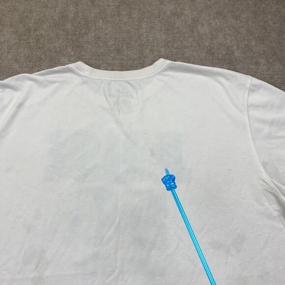 Nike Shirt White Dri fit Just Do It Gym Athletic Men’s Size Large - Picture 14 of 15